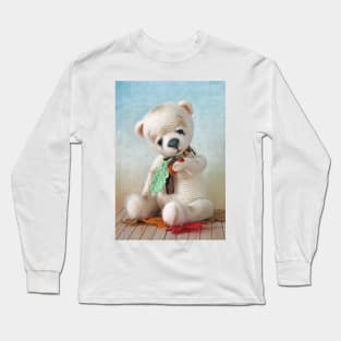 Crochet Autumn Bear Long Sleeve T-Shirt